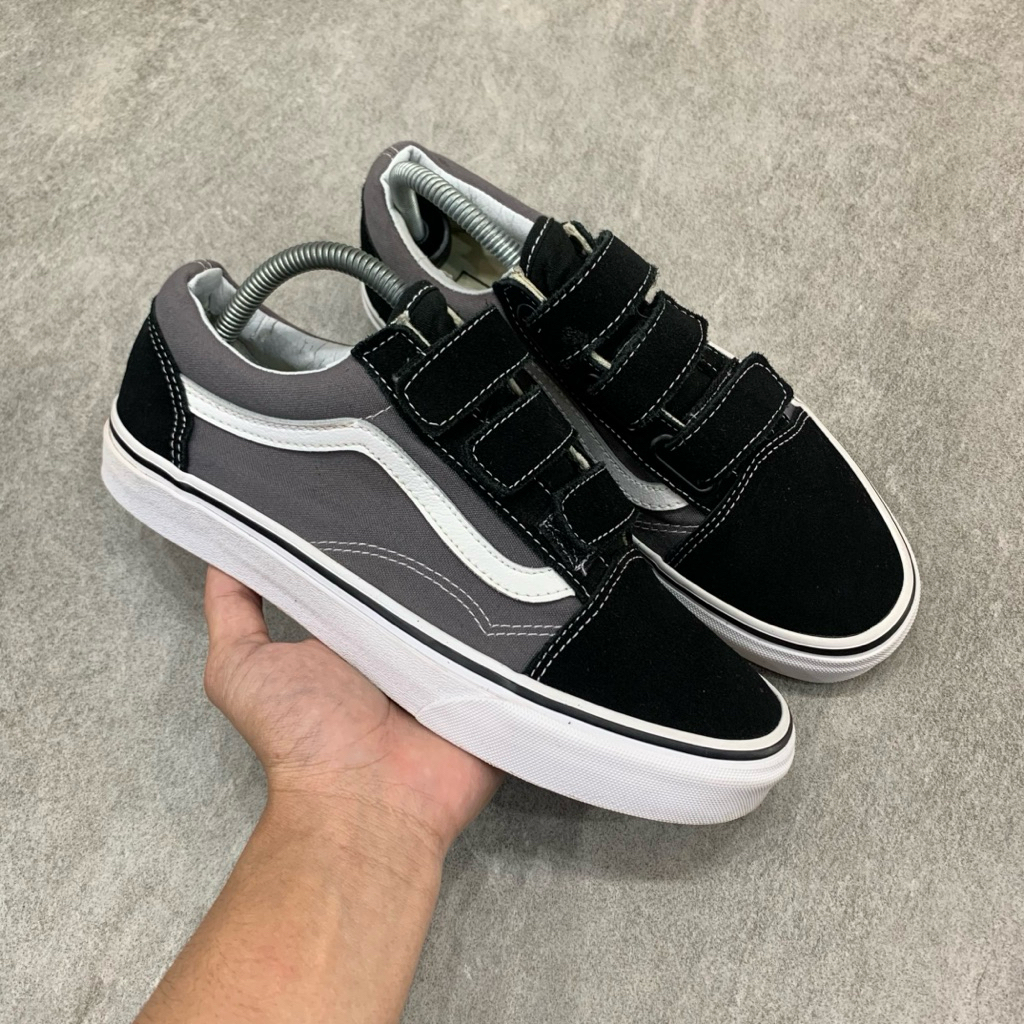 Vans Old Skool Velcro Black Pewter