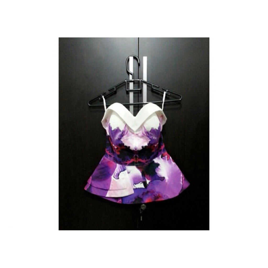 glitterati bustier top (preloved)