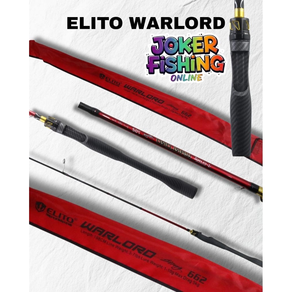 JORAN UL ELITO WARLORD 198/210CM - ULTRALIGHT CARBON SOLID RING FUJI ALCONITE