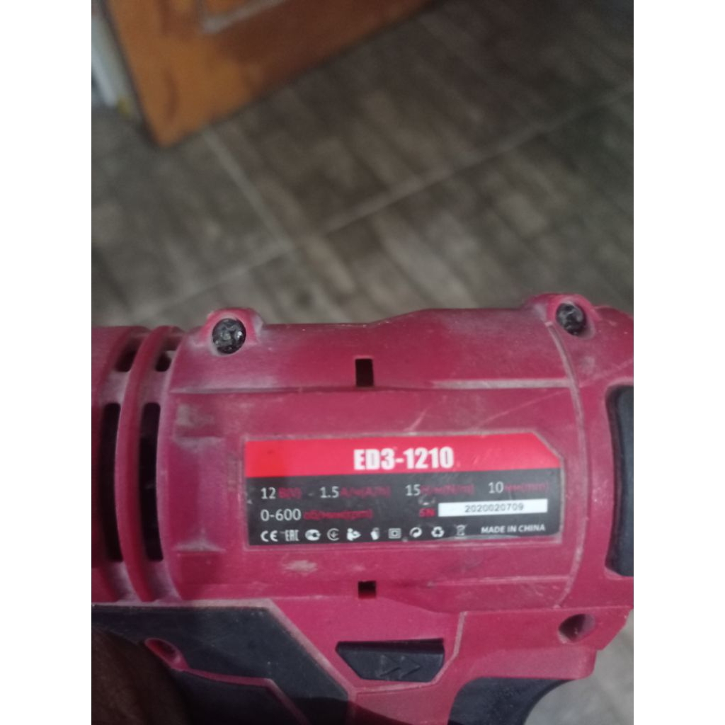 bor batre 12v merk edon bekas