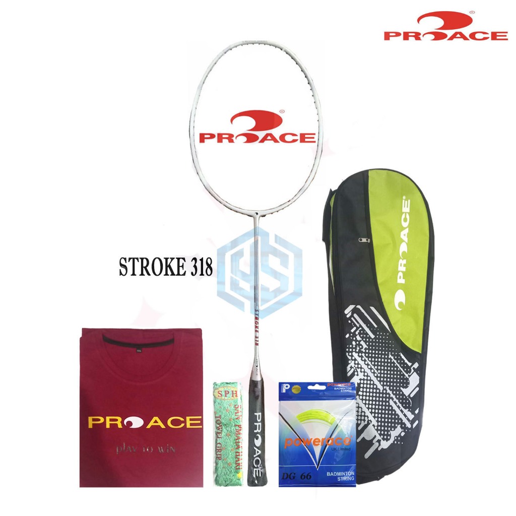 Raket ProAce Stroke 318 316  Bonus Komplit Raket Pro Ace Stroke Series