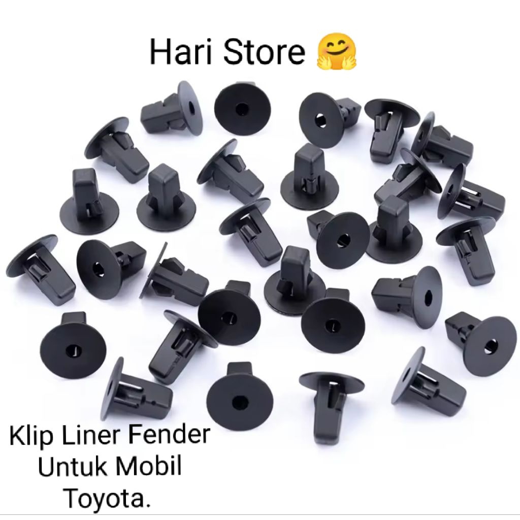 10 Pcs Kancing Klip Liner Fender Untuk Mobil Toyota. Kancing Klip Liner Fender Untuk Mobil Toyota. K