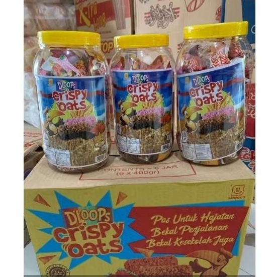 D'loops crispy oats 1 karton isi 6pcs