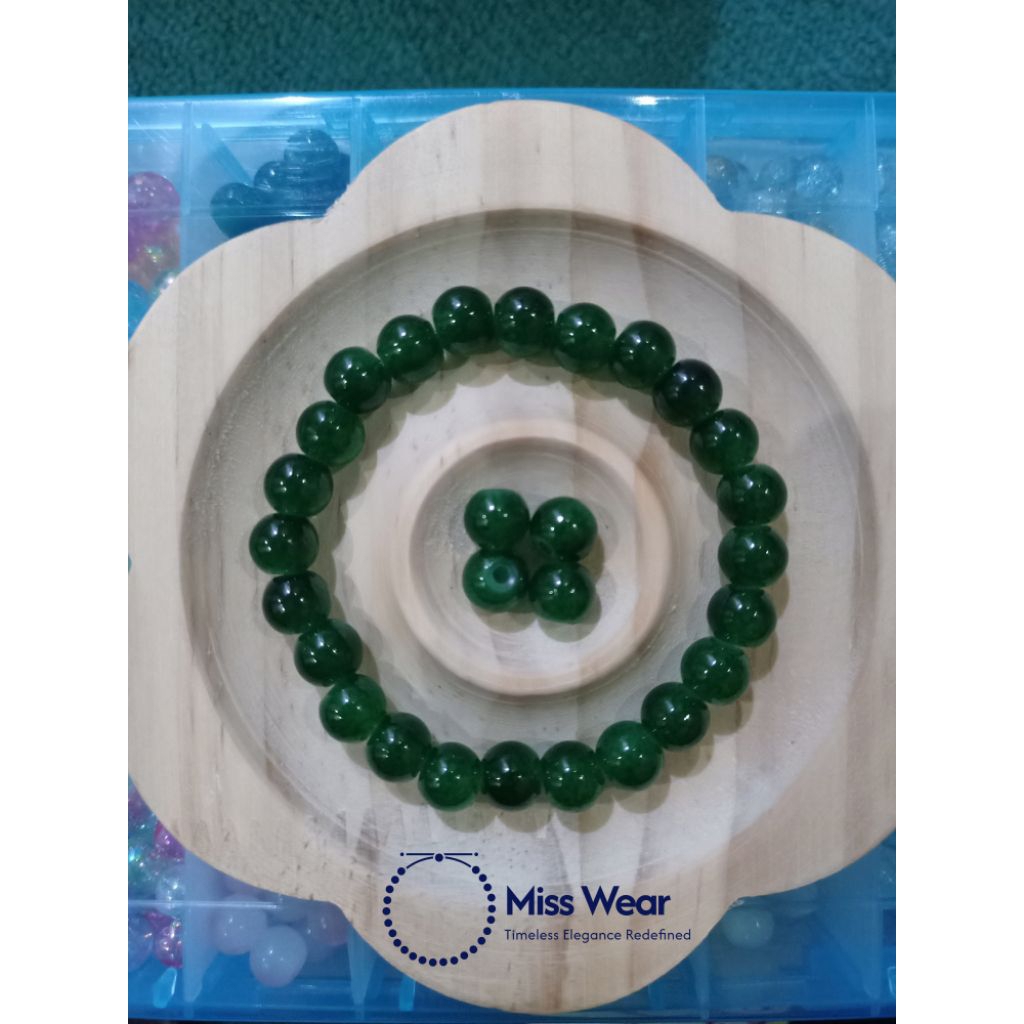 Gelang couple manik giok