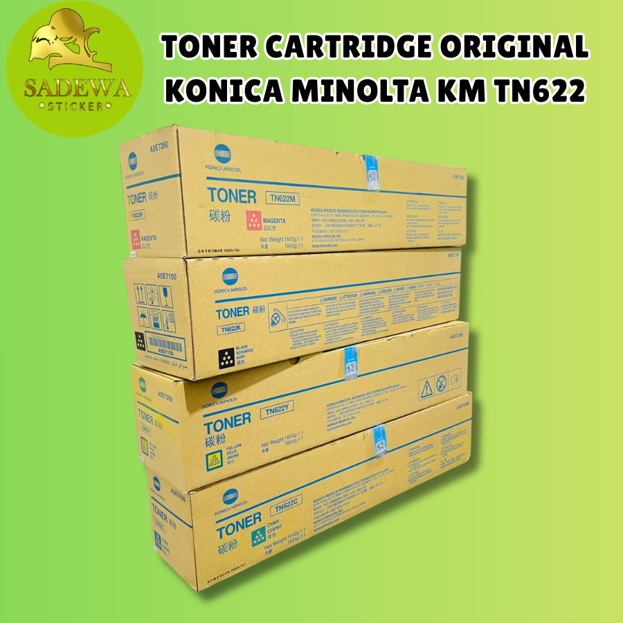 Toner Original Konica Minolta BIZHUB PRESS C1100 C1085 C6100 TN622 TN622C TN622M TN622Y TN622K SDW