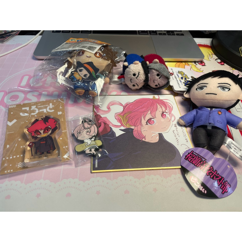 Ouran Host Club Kobayashi Hazbin Hotel Katekyo Hitam Reborn Ace Attorney Ten Count Character Plush G