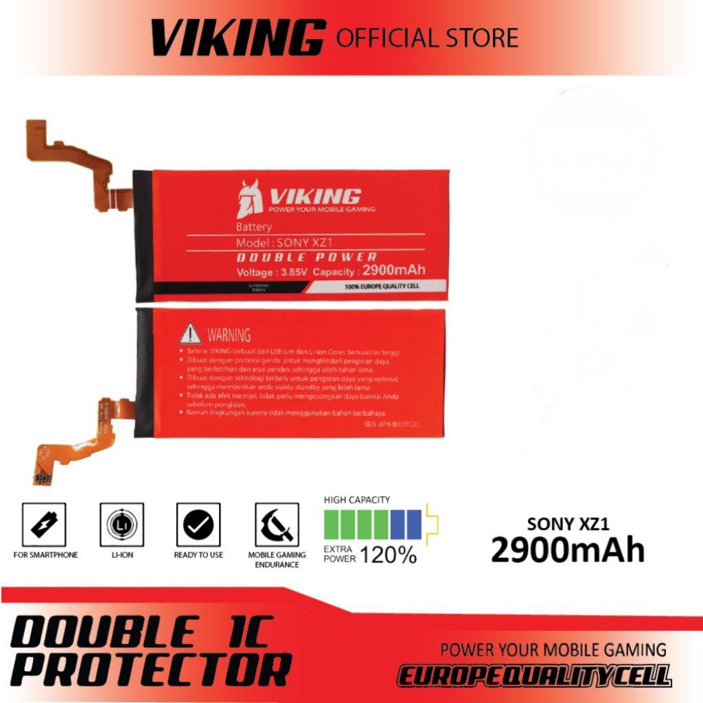 VIKING Baterai Sony Xperia XZ1 Double Power