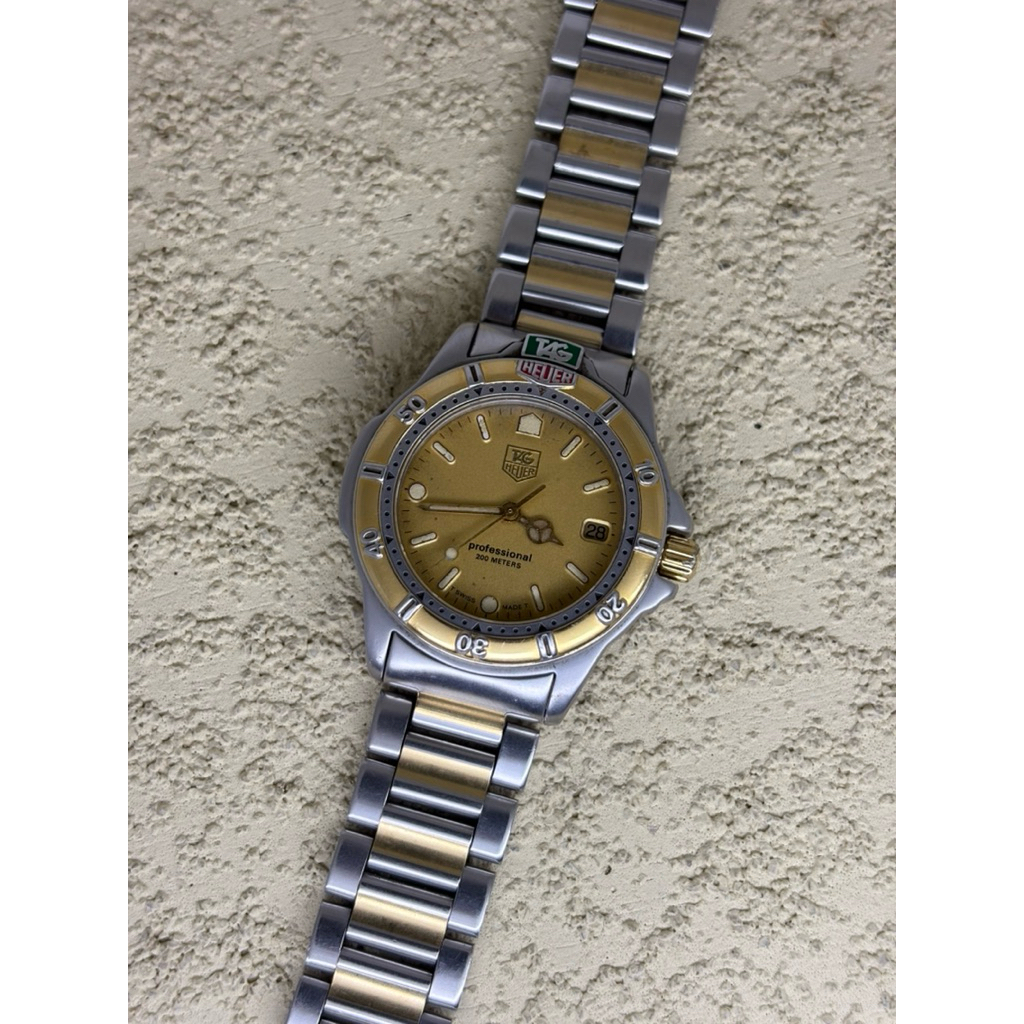 Arloji Jam tangan Tag heur Professional Gold Second Preloved