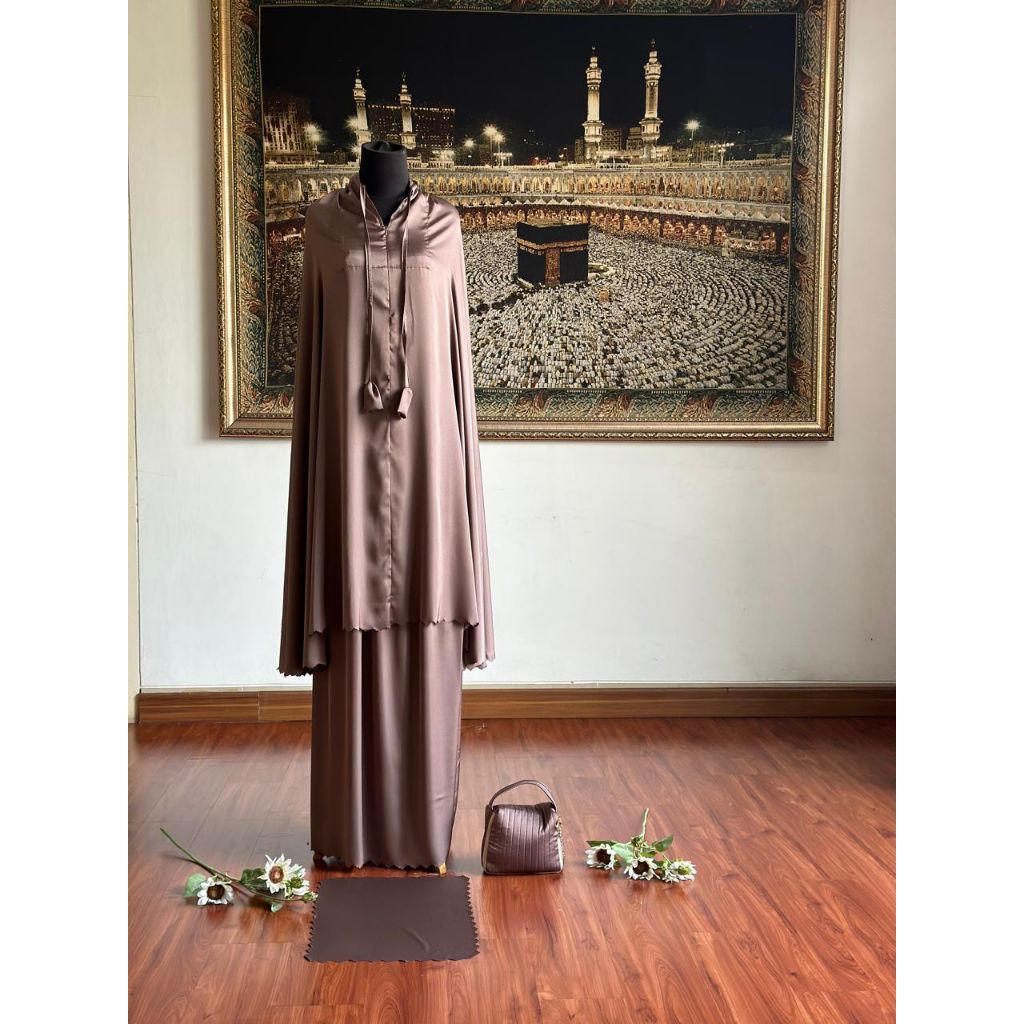 MUKENA POLOS BAHAN PREMIUM ARMANY SILK