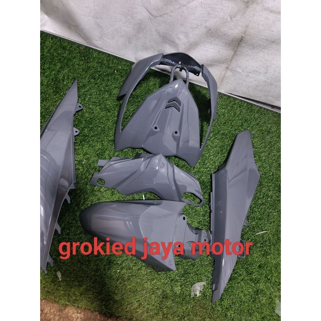cover full body halus Honda beat fi 2013_2016 warna nardo grey abu abu