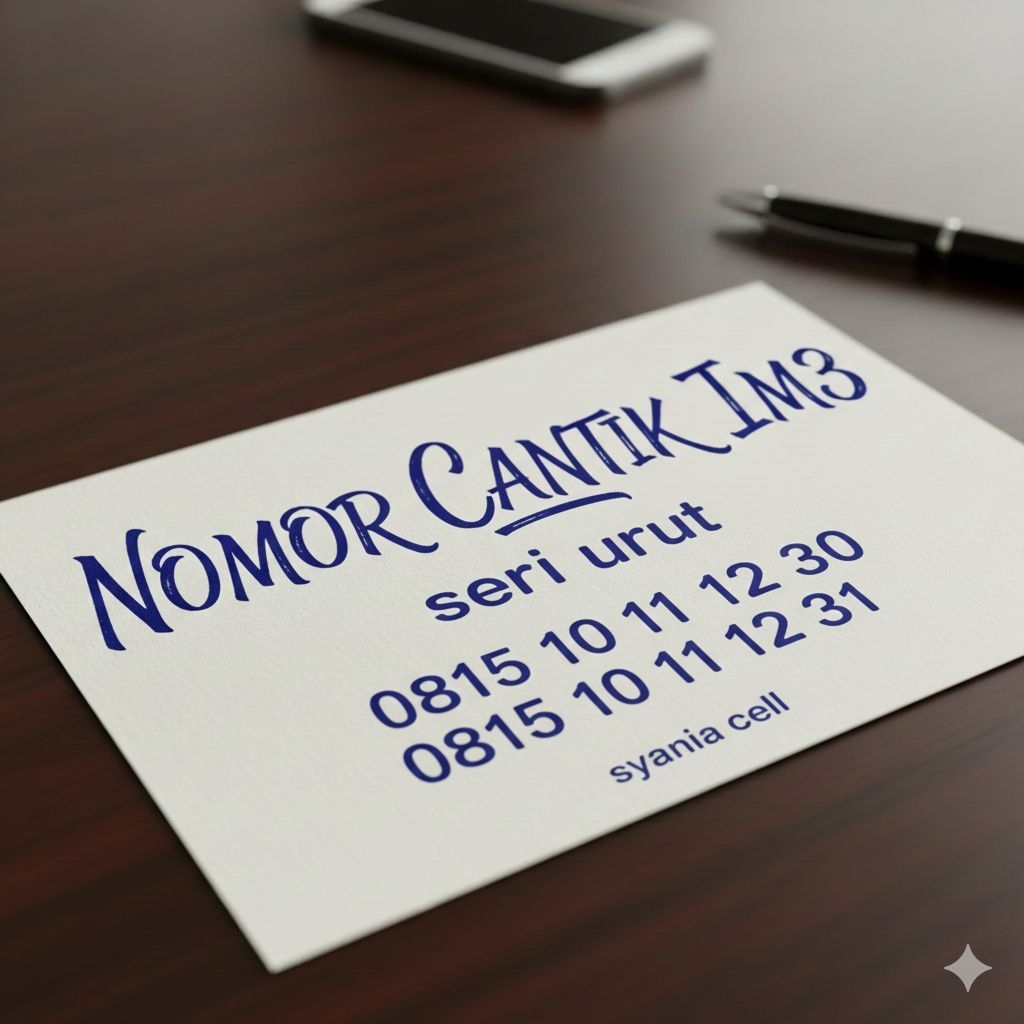 NOMOR CANTIK IM3 SERI URUT BERGARANSI