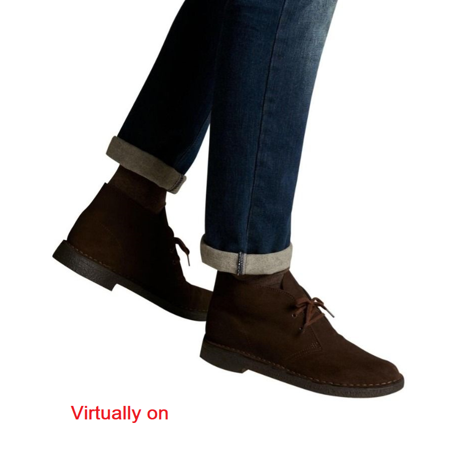 Clarks Desert Boot 2 Dark Brown sepatu original 100%