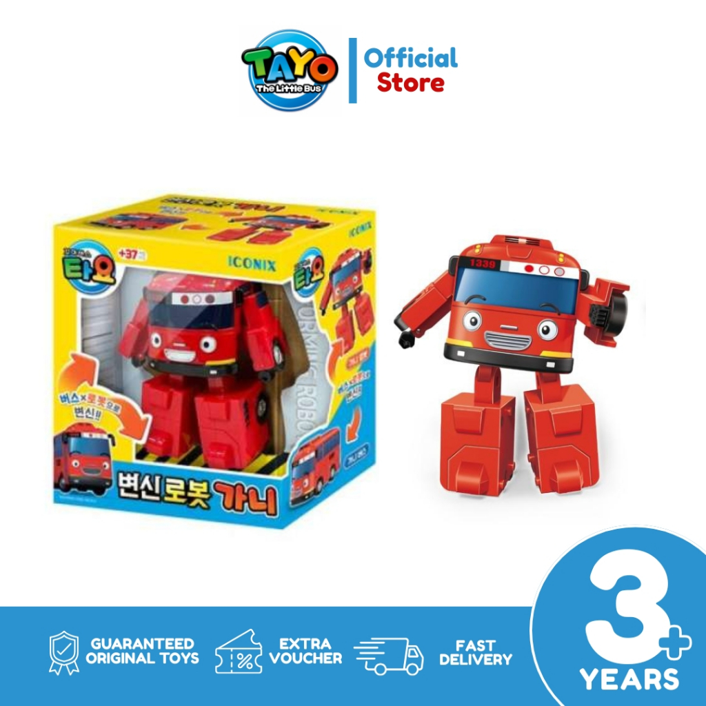 Tayo The Litle Bus Transforming Bus Gani TYX-121009 Mainan Anak Original