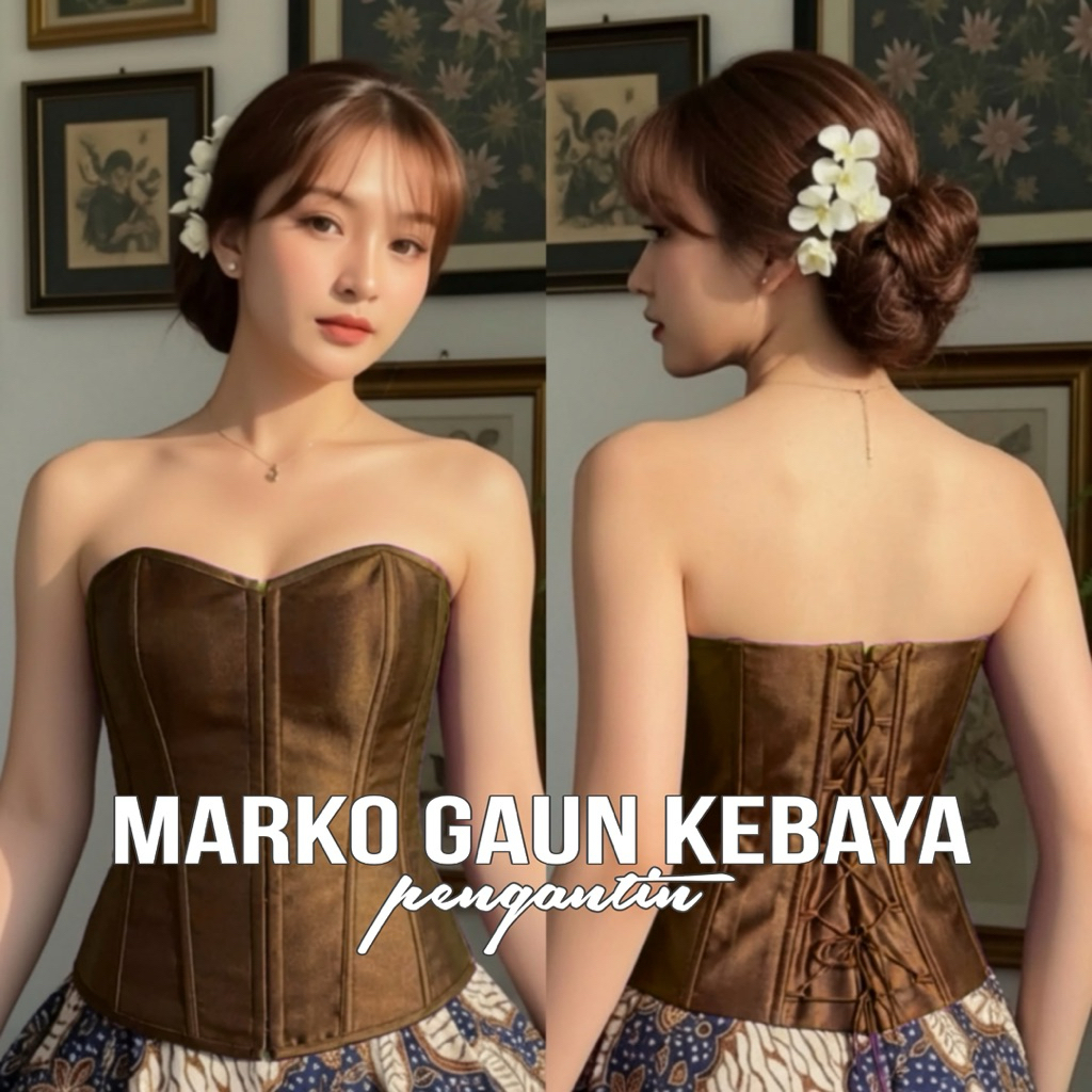 Longtorso satin M-L-XL | Longtorso daleman kebaya | Longtorso korset kebaya | Kemben bustier kebaya 