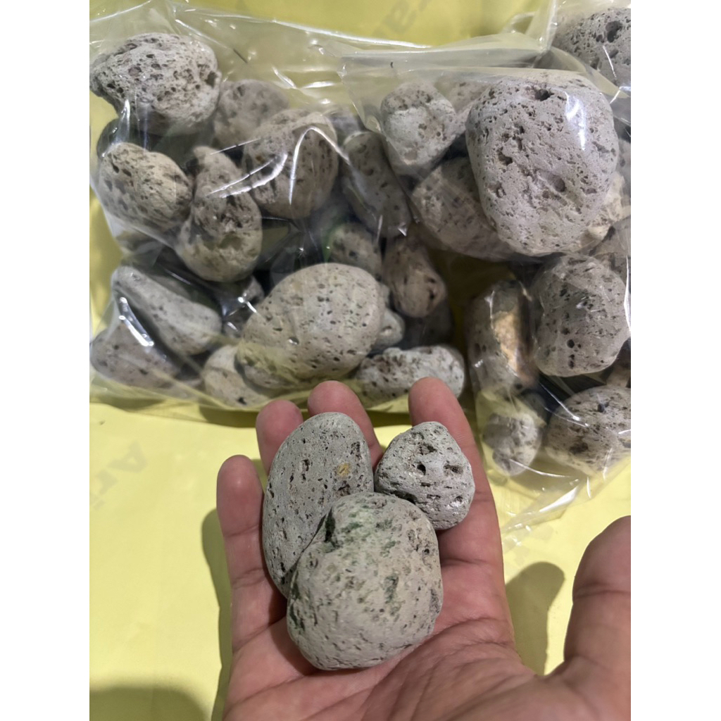 batu apung media filter kemasan 500gr