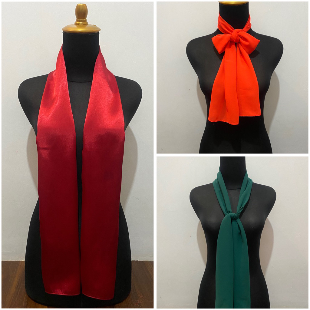 SYAL POLOS PREMIUM DEWASA PRIA WANITA CEWE PEREMPUAN LAKI LAKI BEST SELLER CUKIN SCARF NECKSCARF BAN