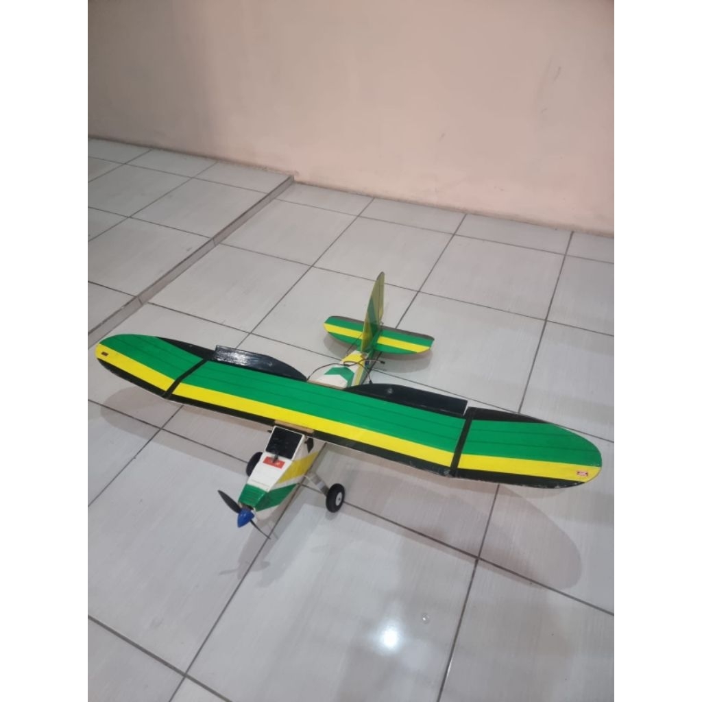 Rc pesawat Trainer piper cub wingspan 140 cm elektrik RTF