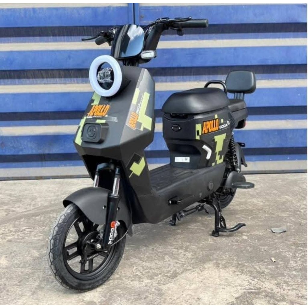 sepeda listrik goda apollo 118y hitam sepeda listrik termurah sepeda listrik murah