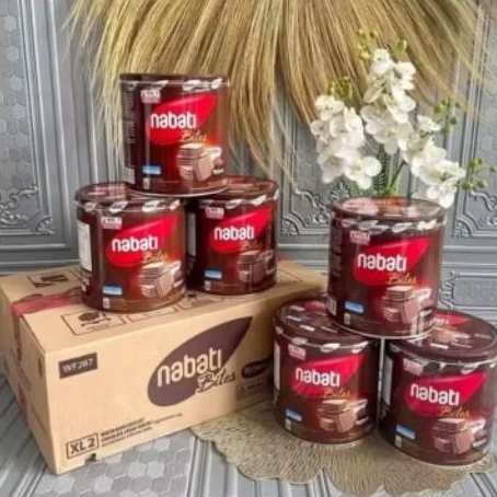 Nabati kaleng 1 karton isi 6 kaleng nabati wafer