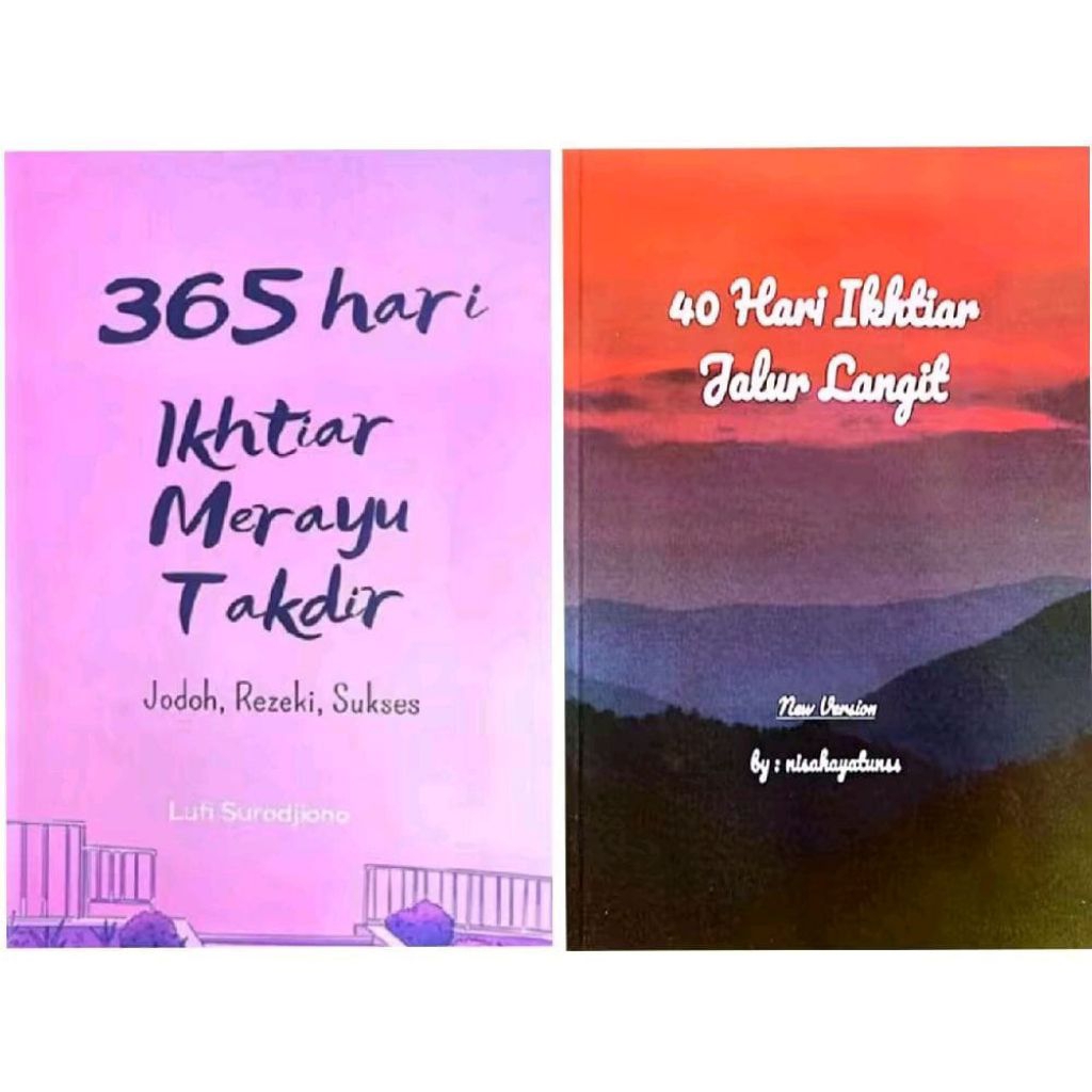 BUKU  362 IKHTIAR MERAYU TAKDIR + 40 HARI IKHTIAR JALUR LANGIT