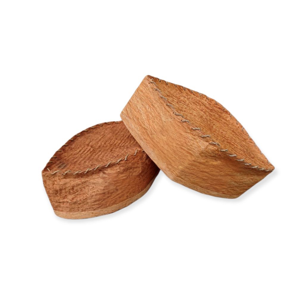 Peci Pelepah Kayu Waru / Peci Papua / Peci Kulit Kayu - Polos
