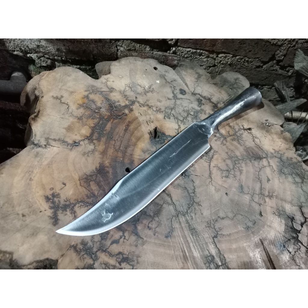 Custom pisau big bowie hollow handle