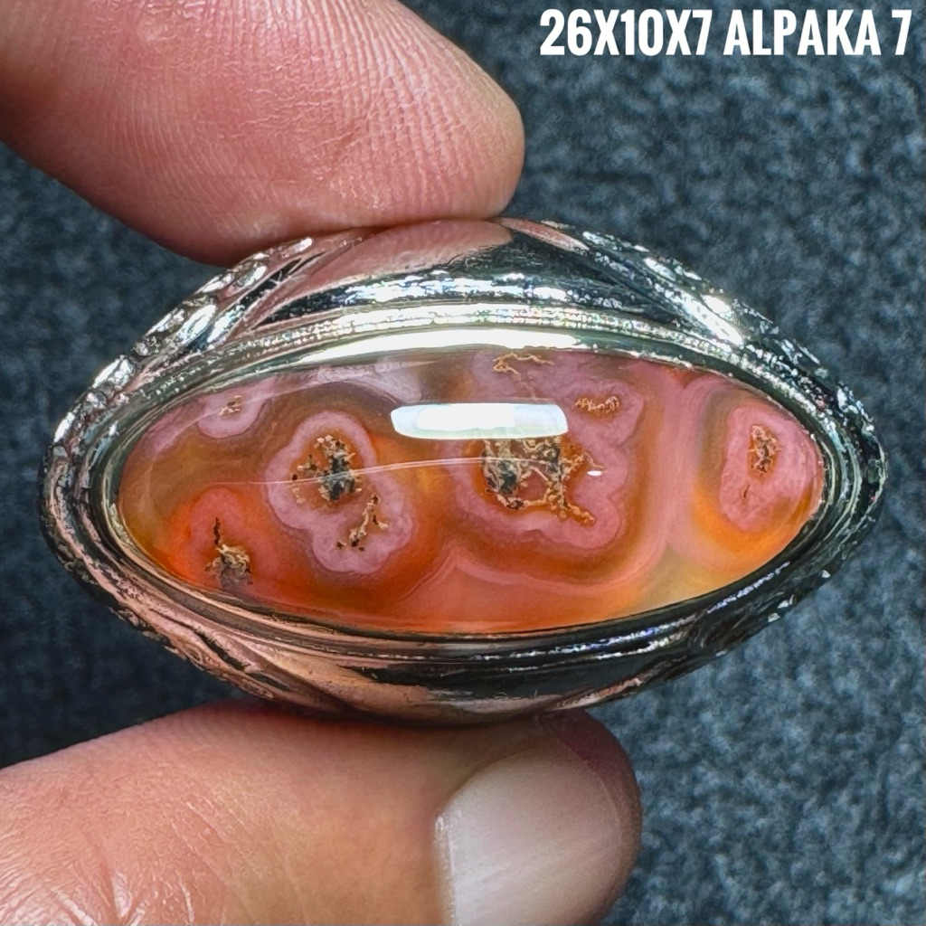 Cincin Batu Akik Natural Lafadz Allah