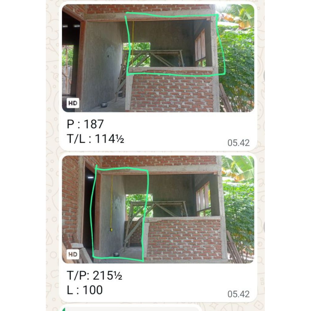 satu set kusen gendong /pintu dan jendela lipat aluminium 3 in.gratis Peking kayu