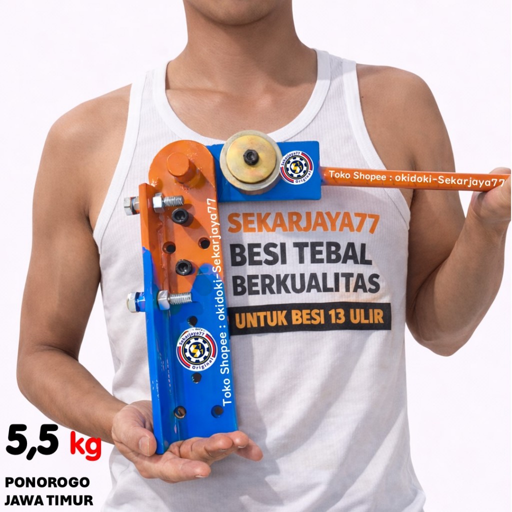 Sekarjaya77 Alat Penekuk Besi Beton 13 Ulir 14mm SJ13b01