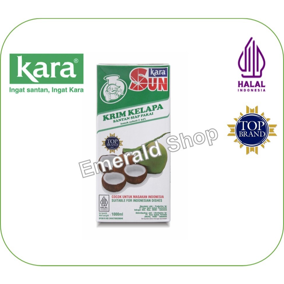 Sun Kara Santan Kelapa / Santan SunKara 1 Liter