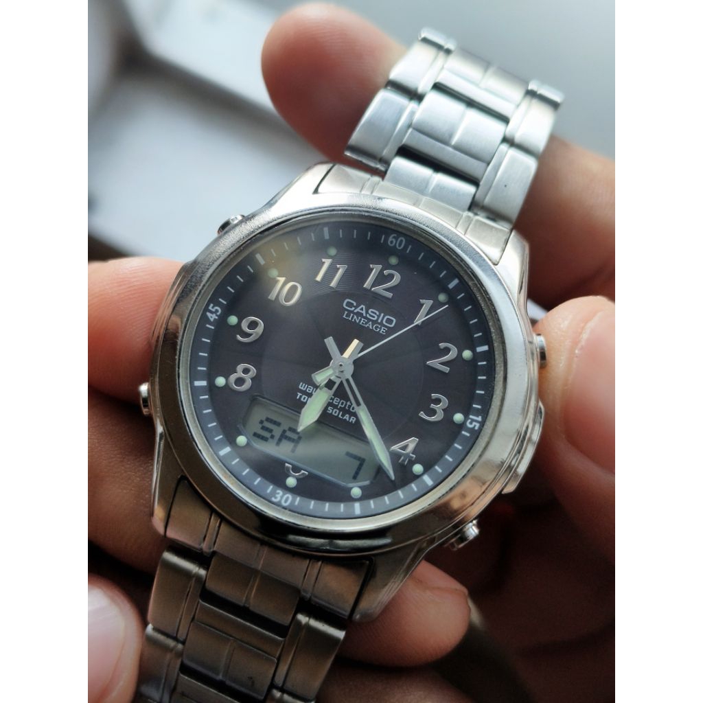 Jam Casio Lineage Wave Ceptor Tough Solar Original