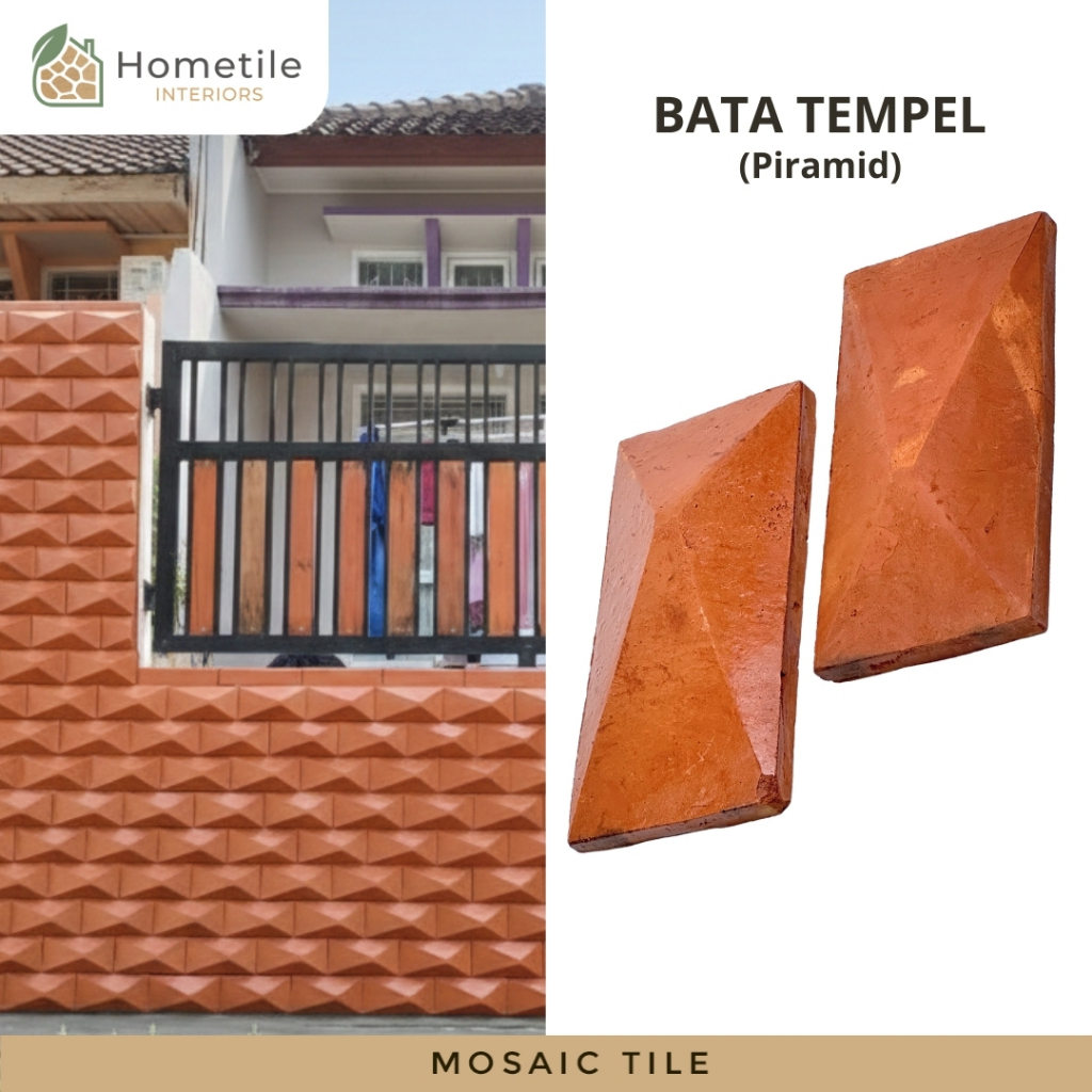 Bata Tempel Hias Dinding Dapur Rumah Wall Decoration Bata Expose Batu Bata Merah Teracota Terakota P