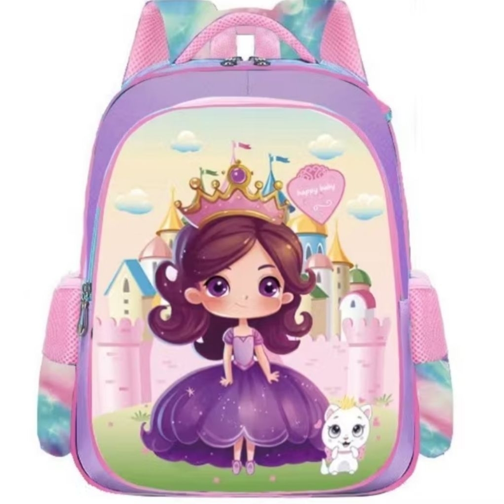 Tas ransel princess anak backpack princess anak tas ransel anak motif princess