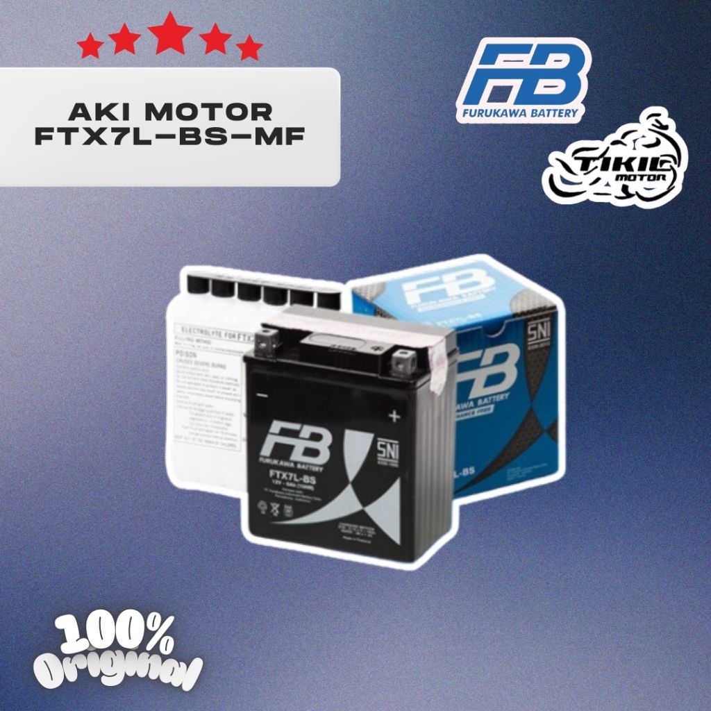 AKI FURUKAWA BATTERY FTX7L-BS 12V - 6 Ah