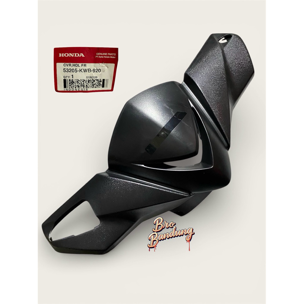 Cover Front Handle Black Doof Batok Depan Honda Blade Karbu 53205-KWB-920 Ori Honda Genuine Parts or