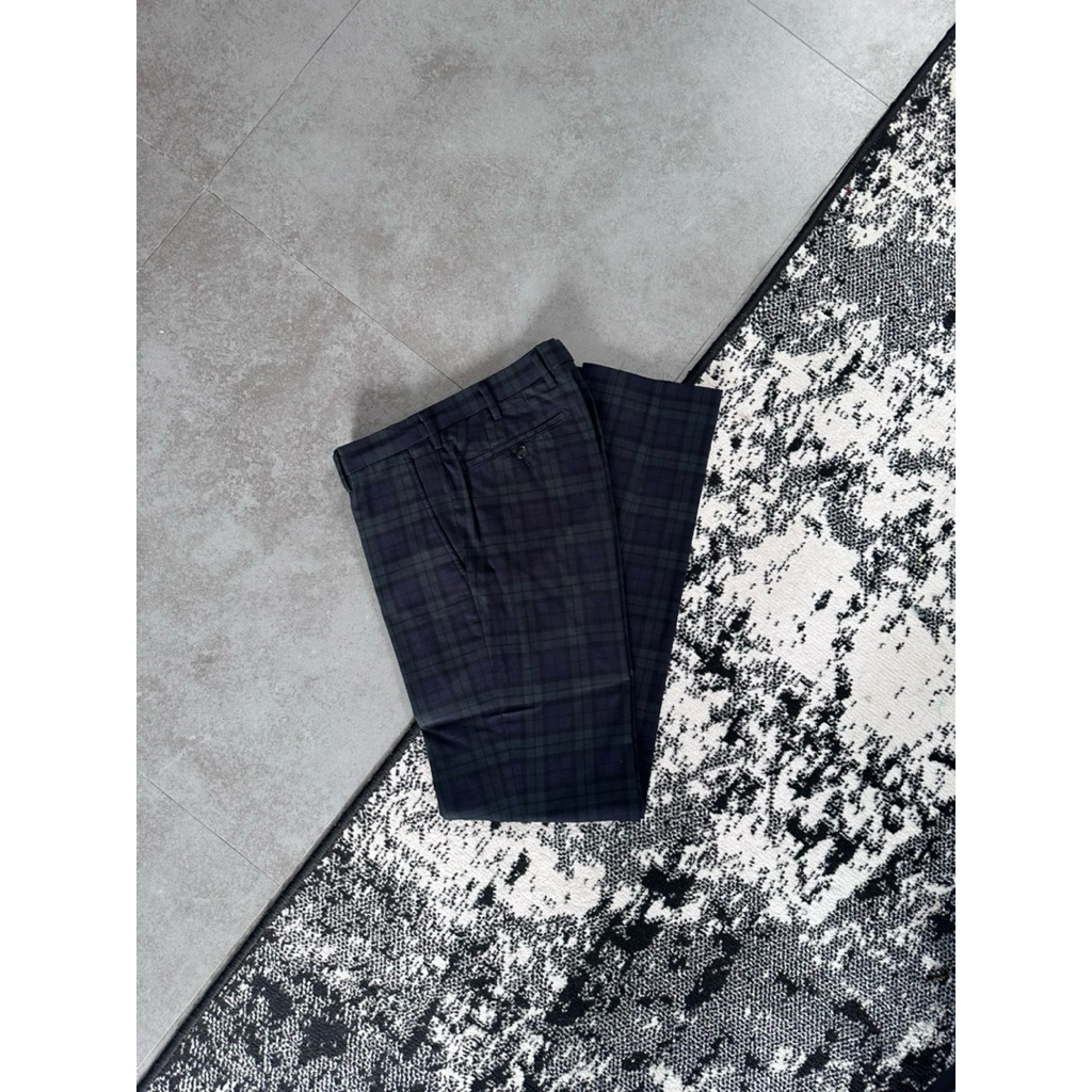 UNIQLO Heattech work pants celana formal kerja tartan