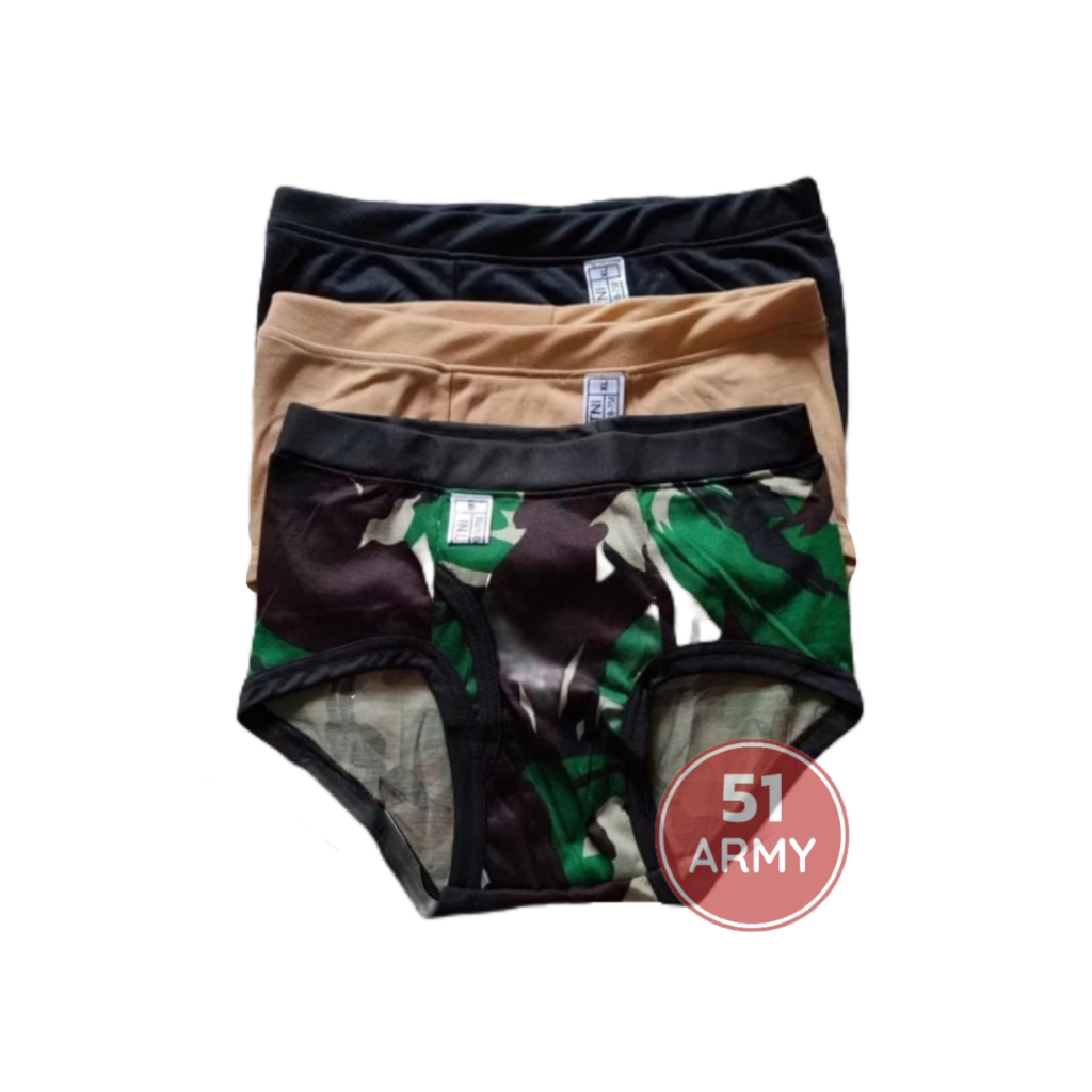CD TNI Celana Dalam Pria Dewasa Loreng TNI / Celana Dalam Loreng Pria