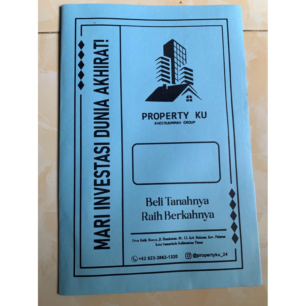 cetak stopmap kertas custom F4 bahan bc tebal