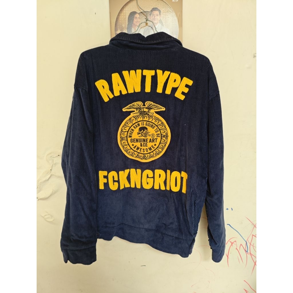 Rawtype Riot Fcknriot Navy Work Jacket