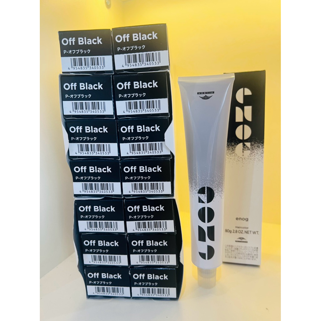 JAPAN FASHION HAIR COLOR OFF BLACK MILBON ENOG 80g
