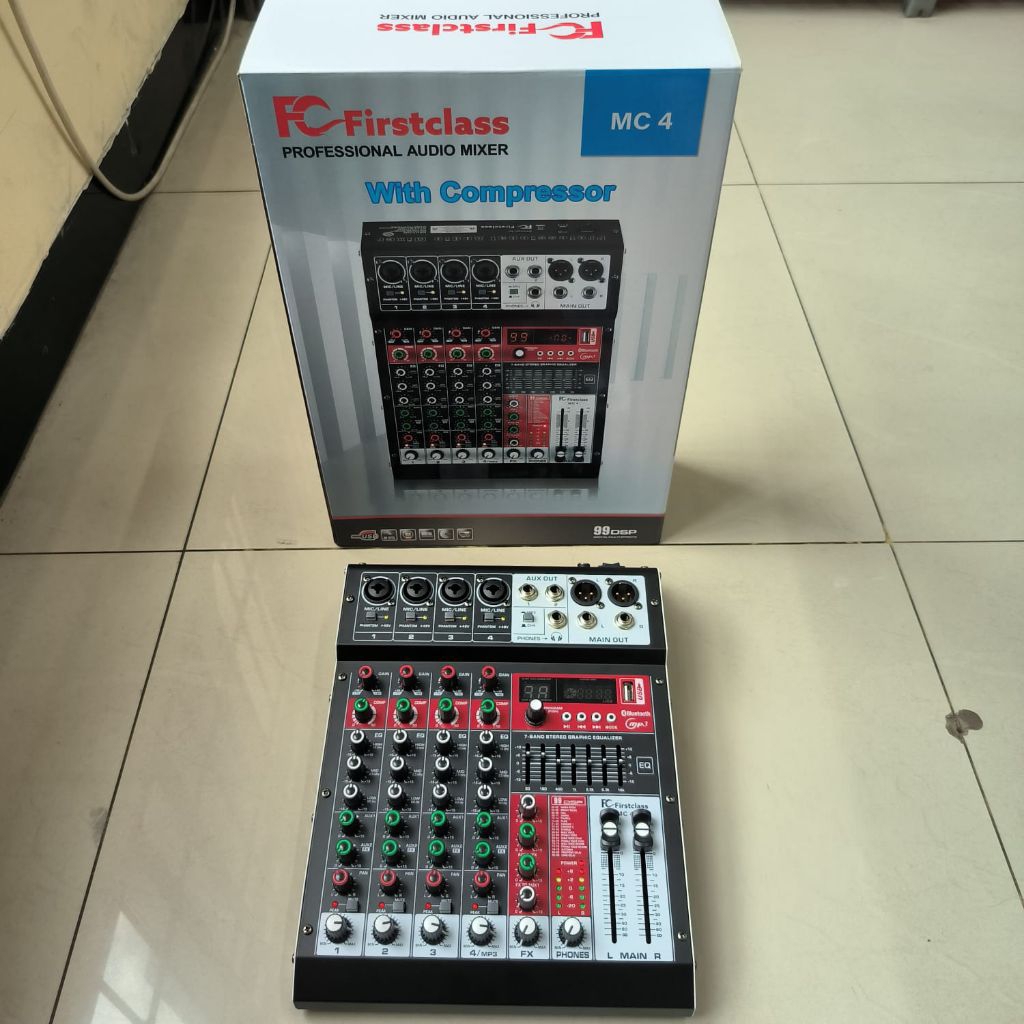 MIXER AUDIO 4 CHANNEL FIRSTCLASS MC 4