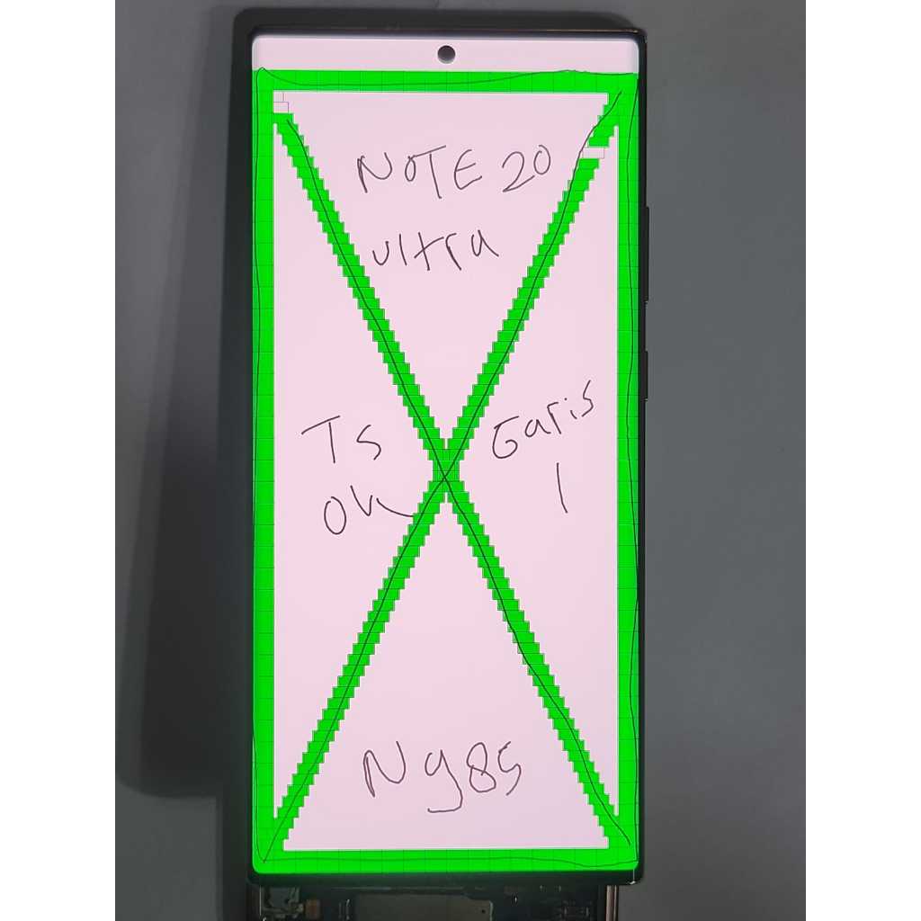 LCD SAMSUNG NOTE 20 ULTRA - N985 ORIGINAL SECOND COPOTAN - MINUS GARIS 1
