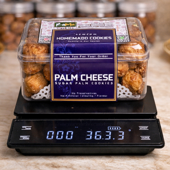 PALM CHEESE Premium Triple Cheese Butter Wisman | Kue Kering Lapis Gula Palm Kemasan Jar 750ml & Hardtop 350gr by RaMaChef