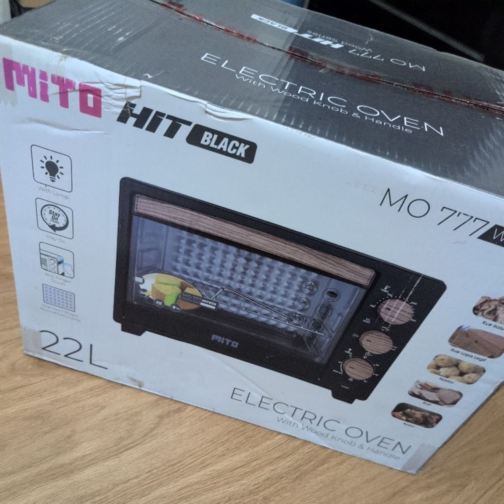 Oven Listrik MITO MO-777 22L Kapasitas Besar, Pengaturan Suhu Presisi