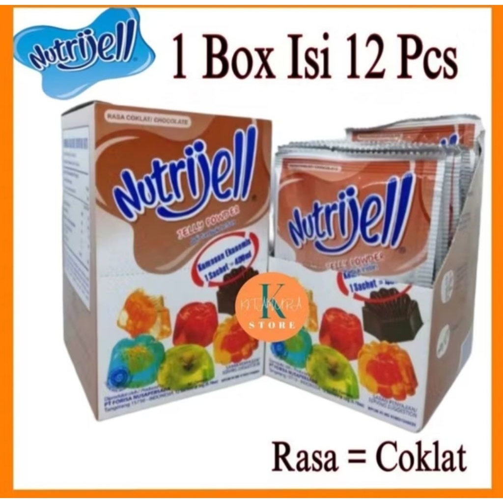 NUTRIJEL COKLAT KEMASAN 1BOX 12PCS