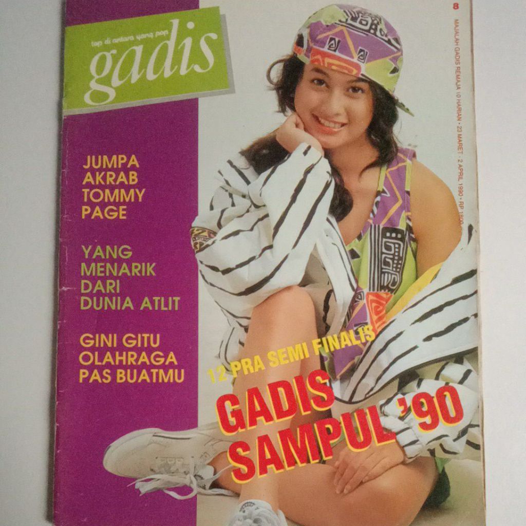 Majalah Gadis Tahun 1990 Cover Diana Indah Pertiwi (Unggulan Gadsam'89)