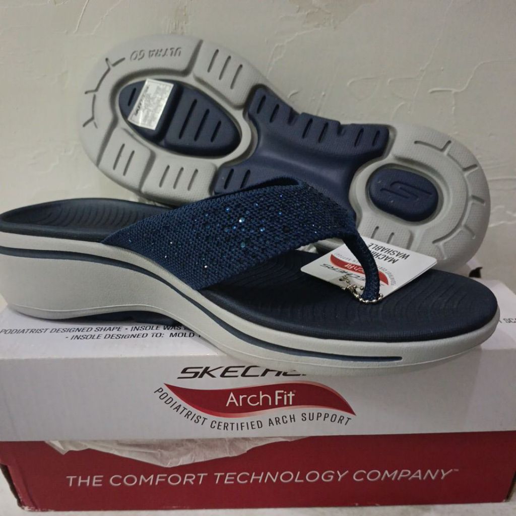 Sandal Skechers Arch Go Walk Arch fit Dazzle Women size 40 insole 27