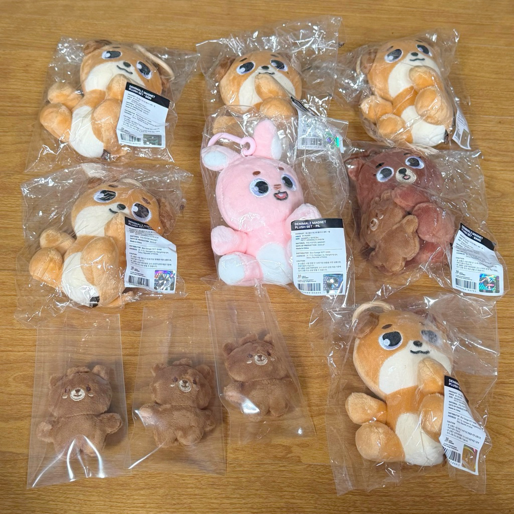 Ready Stock Day6 Denimalz Pier Merch Sharing Magnet Plush Denimalz Bang Pil Don Magnet Plush Set BAN