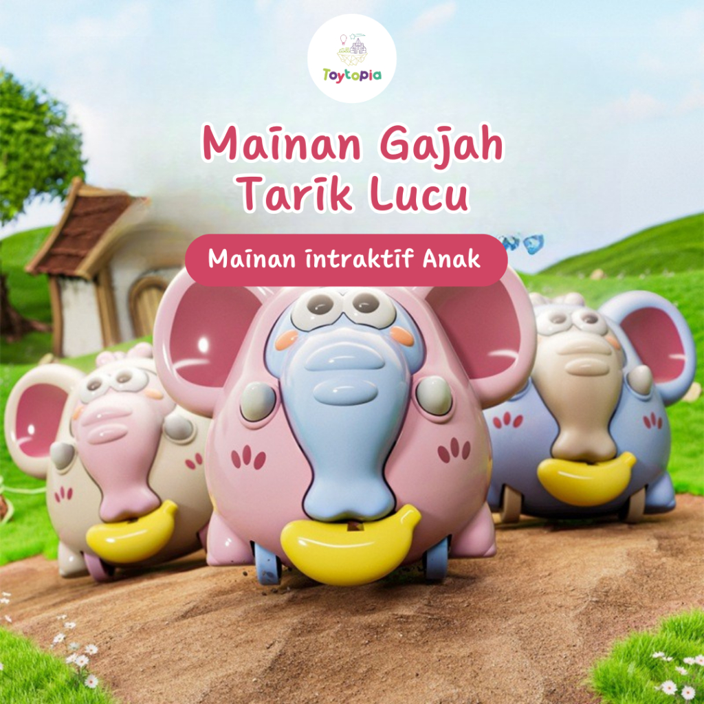 Mainan Gajah Bergerak Lucu – Mainan Edukasi - Mainan Mobil Character Bergerak - Mainan Binatang
