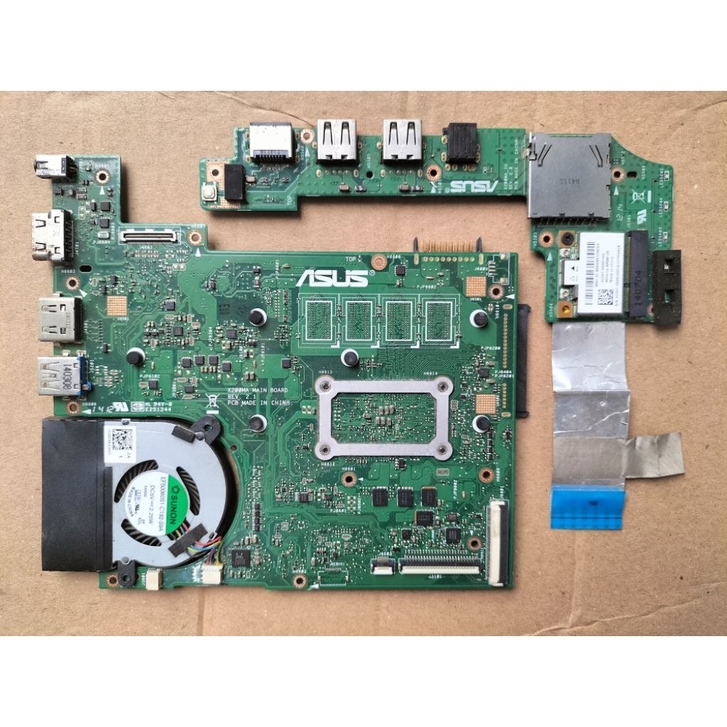 Mainboard/Motherboard dan childboard Asus X200ma x200